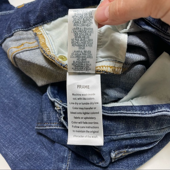 Frame Le Crop Mini Boot Released Hem Jeans Atlas Wash Size 26 Style: LCMBWRH179 - Picture 11 of 14